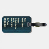 Samoan Tapa SurfboardBagagelabels Bagagelabel (Achterkant horizontaal)