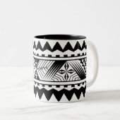 SAMOAN TATOO-MOK TWEEKLEURIGE KOFFIEMOK (Voorkant rechts)