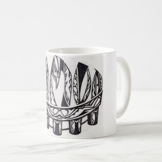 Samoan Tribal Design mok (Voorkant rechts)