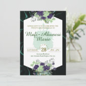 Samoan Tuiga 21e uitnodiging (Staand voorkant)