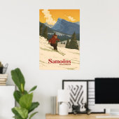 Samoens Skigebied Reisposter Poster (Thuiskantoor)