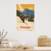 Samoens Skigebied Reisposter Poster (Keuken)