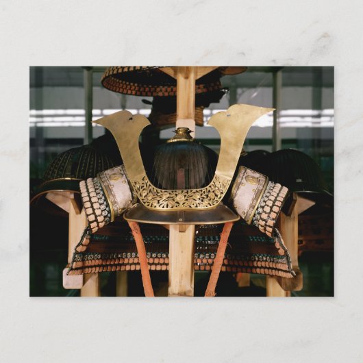 Samoerai helm, midden 14e eeuw briefkaart (Voorkant)