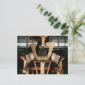 Samoerai helm, midden 14e eeuw briefkaart (Staand voorkant)