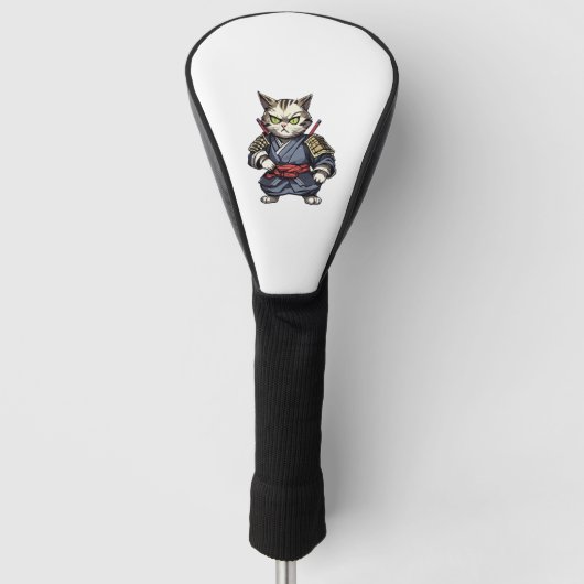 Samoerai kat #15 golfheadcover (Voorkant)