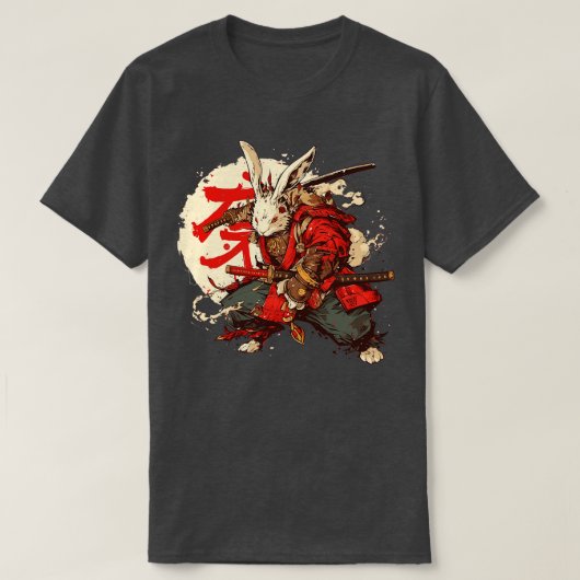 samoerai konijn t-shirt (Design voorkant)