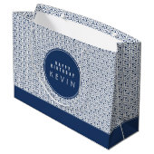 Samoerai patroon gepersonaliseerde cadeautas (Achterkant Gekanteld)
