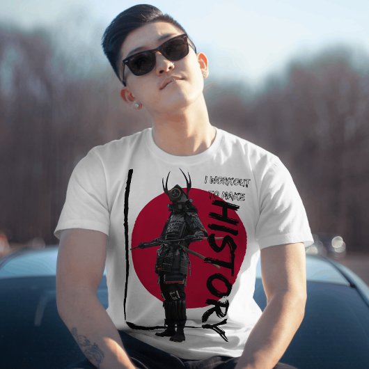  samoerai rood rijzende zon Inspiring Graphic T-shirt