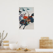 Samoerai schieten een boog, Ukiyo-e Poster (Keuken)