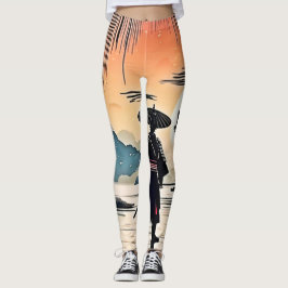 Samoerai Sunset: een reflectieve reis Leggings