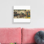 Samoerai Warriors circa 1850 JAPAN Canvas Afdruk (Insitu (Woonkamer))