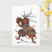 Samoeraien Kaart (Gele Bloem)