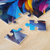 Samojed Acrylprint | Kleurrijk | Levendig Legpuzzel (Zijkant)