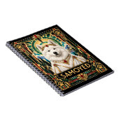 Samojed, Art Deco-hond Notitieboek (Rechterzijde)