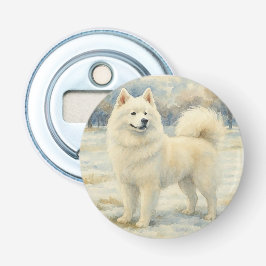Samojed Button Flesopener