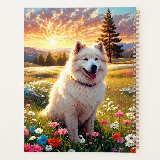 Samojed hond   planner (Achterkant)