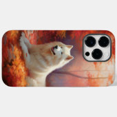 Samojed in herfstbladeren valt inspireren Case-Mate iPhone case (Achterkant (horizontaal))