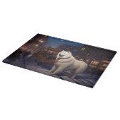 Samojed Kerst Feestelijke Periode Snijplank (Hoek)