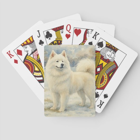 Samojed Pokerkaarten (Achterkant)