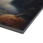 Samojed Pompoenen Halloween Griezelen Snijplank (Hoek)