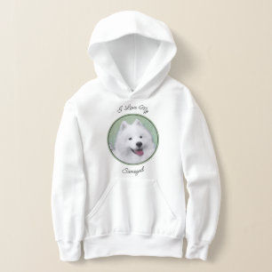 Samojed schilderij - Mooie originele honden kunst