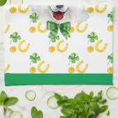 Samojed Vakantiehuis Decoratie St. Patrick's Day Theedoek (Gevouwen)