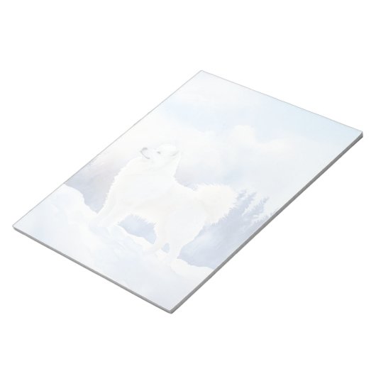 Samojeed - 11 inch x 8,5 inch Notitieblok (Schuin)