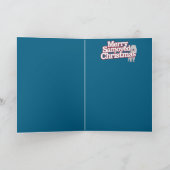Samojeed Christmas Stocking Kaart (Binnen)