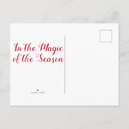 Samojeed en het Santa Christmas Briefkaart (Achterkant)