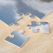 Samojeed feestelijke kerstvakantie legpuzzel (Zijkant)