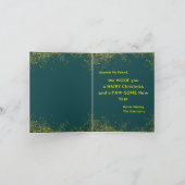 Samojeed Goud Kerst Wenskaart Kaart (Binnen)