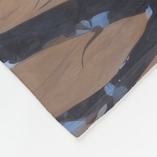 Samojeed hardlopen in de sneeuw met kerst Pet Fleece Deken