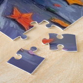Samojeed Honden Trick-or-Treating Halloween Kostuu Legpuzzel (Zijkant)