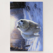 Samojeed Laat het sneeuwen Kerstmis Legpuzzel (Verticaal)