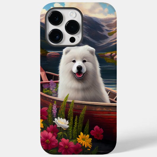 Samojeed op een peddel: Een landschapsavontuur Case-Mate iPhone Case (Achterkant)