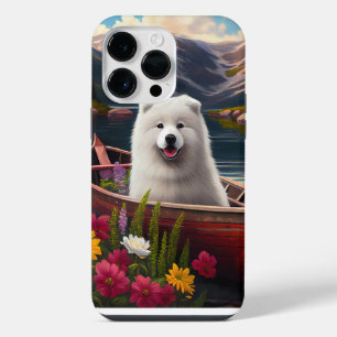 Samojeed op een peddel: Een landschapsavontuur iPhone 14 Pro Max Hoesje