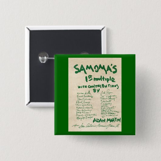 SAMOMA Multiple Vierkante Button 5,1 Cm (Voorkant /achterkant)