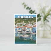 Samos Griekenland Reizen Briefkaart (Staand voorkant)
