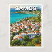 Samos Griekenland Reizen Briefkaart (Voorkant)