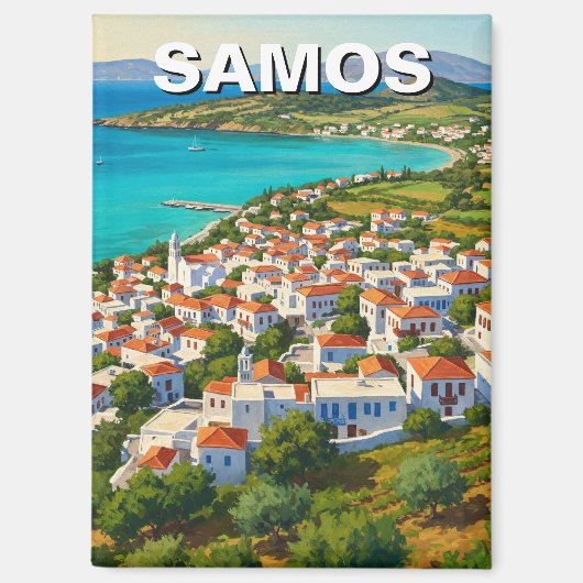 Samos Griekenland Reizen Magneet (Voorkant)