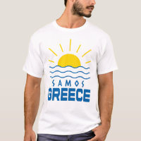 Samos Griekenland Zonneschijn En Zee Heren Wit