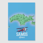 Samos Grieks Eiland kaart (Voorkant)