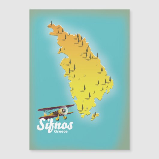Samos Grieks eiland kaart (Voorkant)