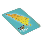 Samos Grieks Eiland kaart Magneet (Rechterzijde)