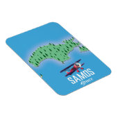 Samos Grieks Eiland kaart Magneet (Rechterzijde)