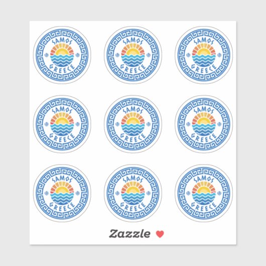 Samos Island, Griekenland Multiple Pack Sticker (Vel)