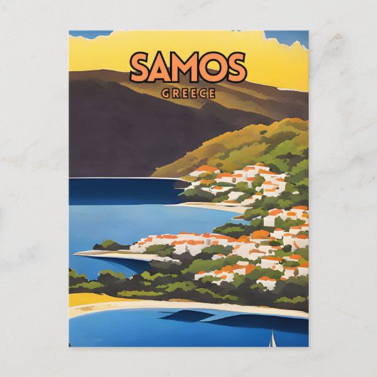 Samos Travel Briefkaart (Voorkant)