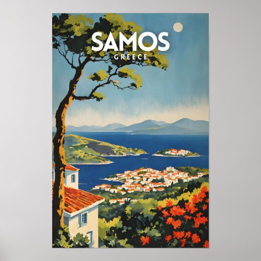 Samos Travel Poster (Voorkant)