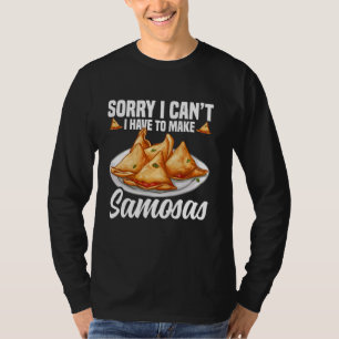 Samosas Maker Samosa Foodie Indiaas eten Groente T-shirt