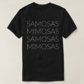 Samosas Mimosas Cute Brunch Matching Birthday Chri T-shirt (Design voorkant)